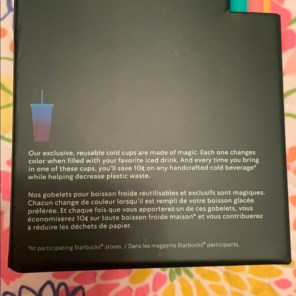 NWT RARE STARBUCKS COLOR CHANGING COLD CUPS - Picture 4 of 4